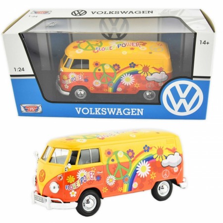 VOLKSWAGEN T2 FLOWER POWER 1:24 17cm
