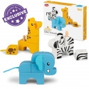 Wooden stack and play safari animals