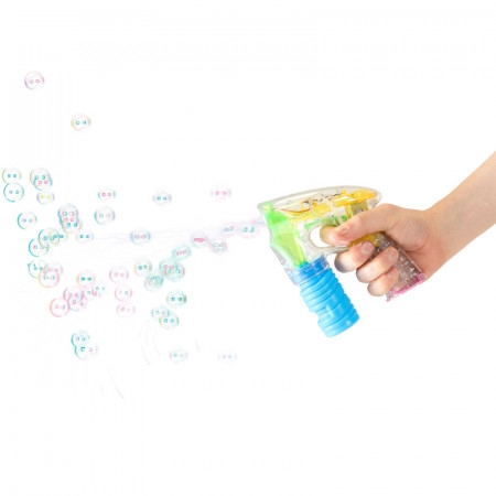 Light up bubble gun